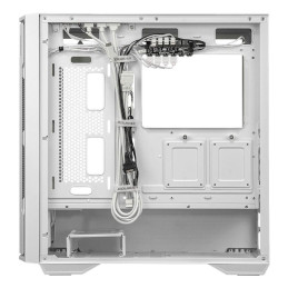 COUGAR PC skříň UNIFACE RGB White Mid Tower Mesh Front Panel 4 x 120mm ARGB Fans TG Left Panel