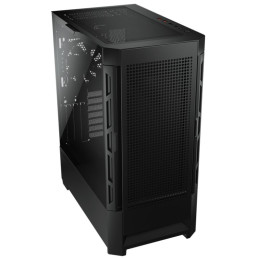 COUGAR PC skříň AIRFACE Black Mid Tower Mesh Front Panel 1 x 120mm Fan TG Left Panel Black
