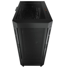 COUGAR PC skříň AIRFACE Black Mid Tower Mesh Front Panel 1 x 120mm Fan TG Left Panel Black
