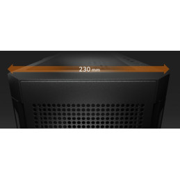COUGAR PC skříň AIRFACE Black Mid Tower Mesh Front Panel 1 x 120mm Fan TG Left Panel Black