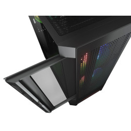 COUGAR PC skříň AIRFACE RGB Black Mid Tower Mesh Front Panel 2 x 140mm ARGB Fans 1x 120mm ARGB Fan TG Left Panel