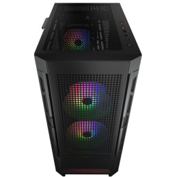 COUGAR PC skříň AIRFACE RGB Black Mid Tower Mesh Front Panel 2 x 140mm ARGB Fans 1x 120mm ARGB Fan TG Left Panel