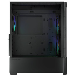 COUGAR PC skříň AIRFACE RGB Black Mid Tower Mesh Front Panel 2 x 140mm ARGB Fans 1x 120mm ARGB Fan TG Left Panel