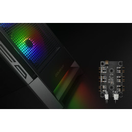 COUGAR PC skříň AIRFACE RGB Black Mid Tower Mesh Front Panel 2 x 140mm ARGB Fans 1x 120mm ARGB Fan TG Left Panel
