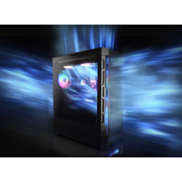 COUGAR PC skříň AIRFACE RGB Black Mid Tower Mesh Front Panel 2 x 140mm ARGB Fans 1x 120mm ARGB Fan TG Left Panel