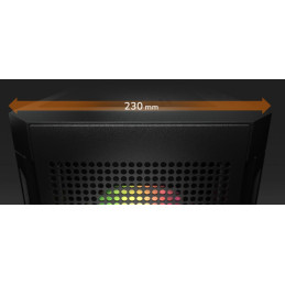 COUGAR PC skříň AIRFACE RGB Black Mid Tower Mesh Front Panel 2 x 140mm ARGB Fans 1x 120mm ARGB Fan TG Left Panel