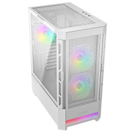 COUGAR PC skříň AIRFACE RGB White Mid Tower Mesh Front Panel 2 x 140mm ARGB Fans 1x 120mm ARGB Fan TG Left Panel