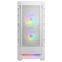 COUGAR PC skříň AIRFACE RGB White Mid Tower Mesh Front Panel 2 x 140mm ARGB Fans 1x 120mm ARGB Fan TG Left Panel