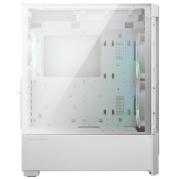 COUGAR PC skříň AIRFACE RGB White Mid Tower Mesh Front Panel 2 x 140mm ARGB Fans 1x 120mm ARGB Fan TG Left Panel