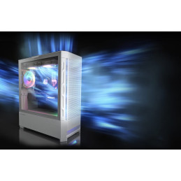 COUGAR PC skříň AIRFACE RGB White Mid Tower Mesh Front Panel 2 x 140mm ARGB Fans 1x 120mm ARGB Fan TG Left Panel