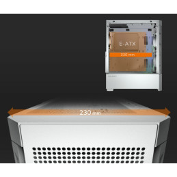 COUGAR PC skříň AIRFACE RGB White Mid Tower Mesh Front Panel 2 x 140mm ARGB Fans 1x 120mm ARGB Fan TG Left Panel