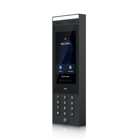 Ubiquiti UA-Intercom, Přístupový systém, NFC čtečka, kamera, dotyk. displej, 1x RJ-45, Bluetooth 4.2, NFC, PoE, IP65