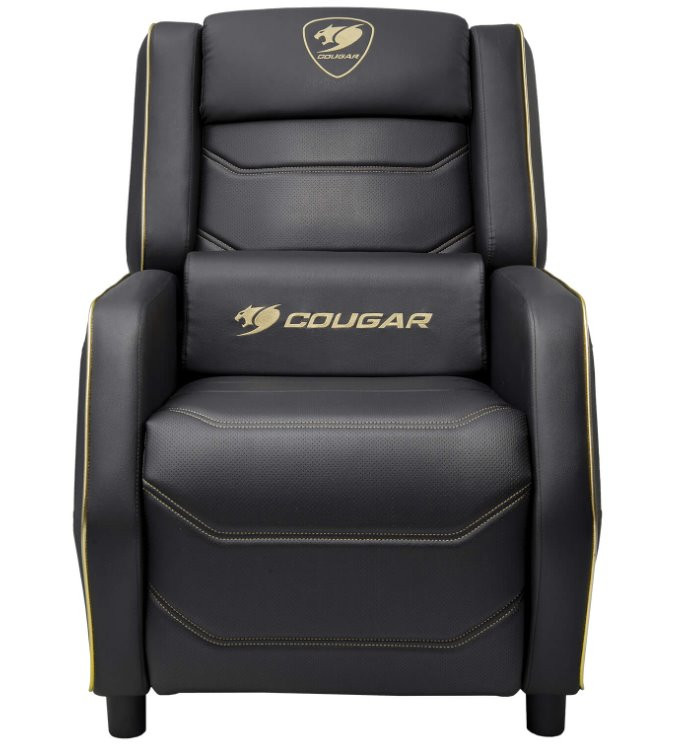 COUGAR herní křeslo RANGER S ROYAL - černá/zlatá, boční kapsa