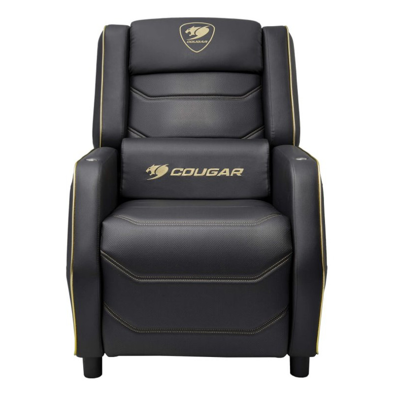 COUGAR herní křeslo RANGER PRO ROYAL - černá/zlatá, USB-C, otočný stolek, boční kapsa
