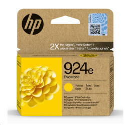 HP Ink Cartridge č.924e EvoMore Yellow