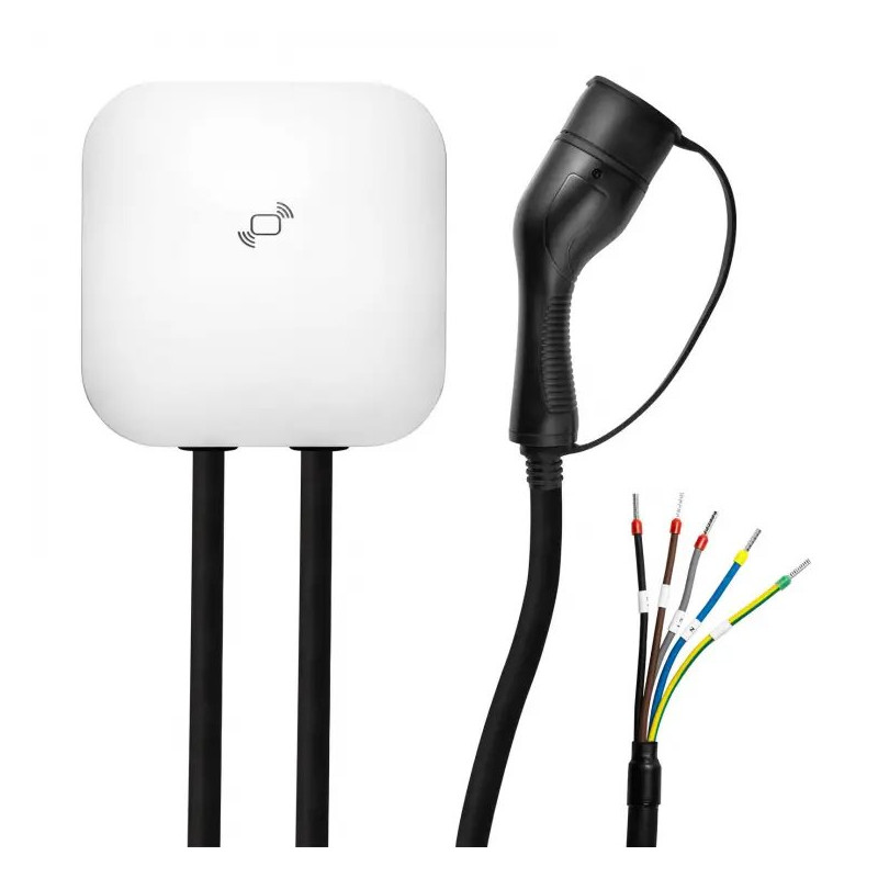 Akyga Napájecí stanice pro elektromobily Wallbox Type2 3-fázový 16A 11kW, 5m