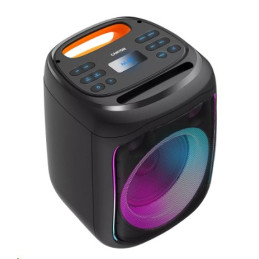 CANYON přenosný párty reproduktor OnFun 5, 40W, RGB, BT5, USB-A, microSD, AUX, 6,3mm jack, režim TWS, černý