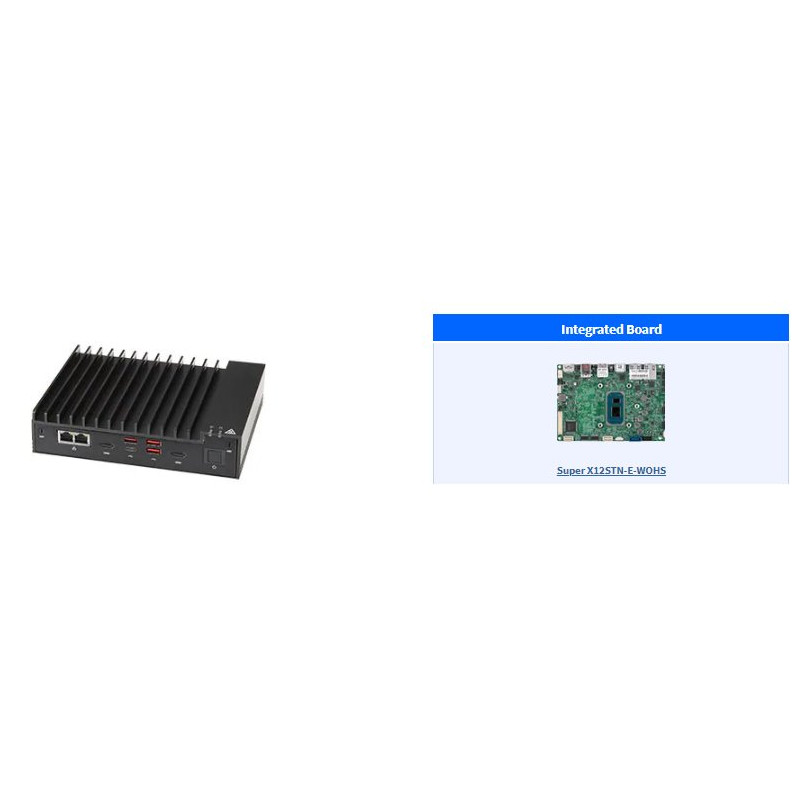 SUPERMICRO mini serverFanless CSE-E101-03 + X12STN-E-WOHS