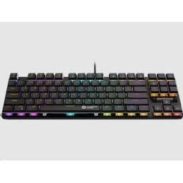 CANYON Herní klávesnice Cometstrike TLK GK-50, mechanická, drátová, multimediální, podsvícená, 87 kláves, CS layout
