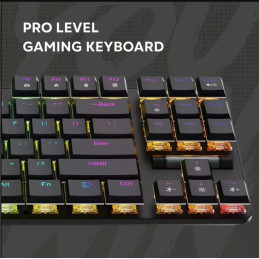 CANYON Herní klávesnice Cometstrike TLK GK-50, mechanická, drátová, multimediální, podsvícená, 87 kláves, CS layout