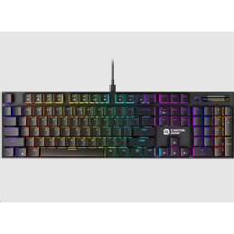 CANYON Herní klávesnice Cometstrike TLK GK-55, mechanická, drátová, multimediální, podsvícená, 105 kláves, CS layout