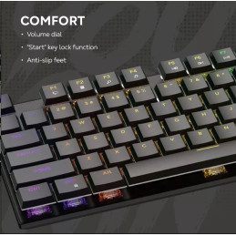 CANYON Herní klávesnice Cometstrike TLK GK-55, mechanická, drátová, multimediální, podsvícená, 105 kláves, CS layout