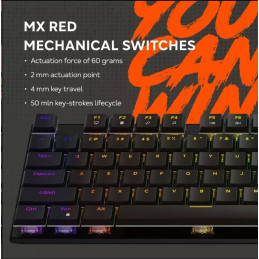 CANYON Herní klávesnice Cometstrike TLK GK-55, mechanická, drátová, multimediální, podsvícená, 105 kláves, CS layout