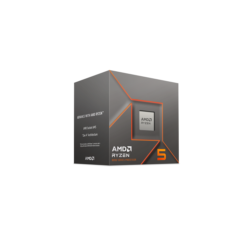 AMD Ryzen 5 6C/12T 8400F (4.2GHz/4.70GHz,22MB,65W,AM5,No Graphics) Box with Wraith Stealth cooler