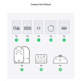 Ubiquiti držák Camera Arm Mount - odolná krabice proti neoprávněné manipulaci pro kamery Unifi Ultra, bílá