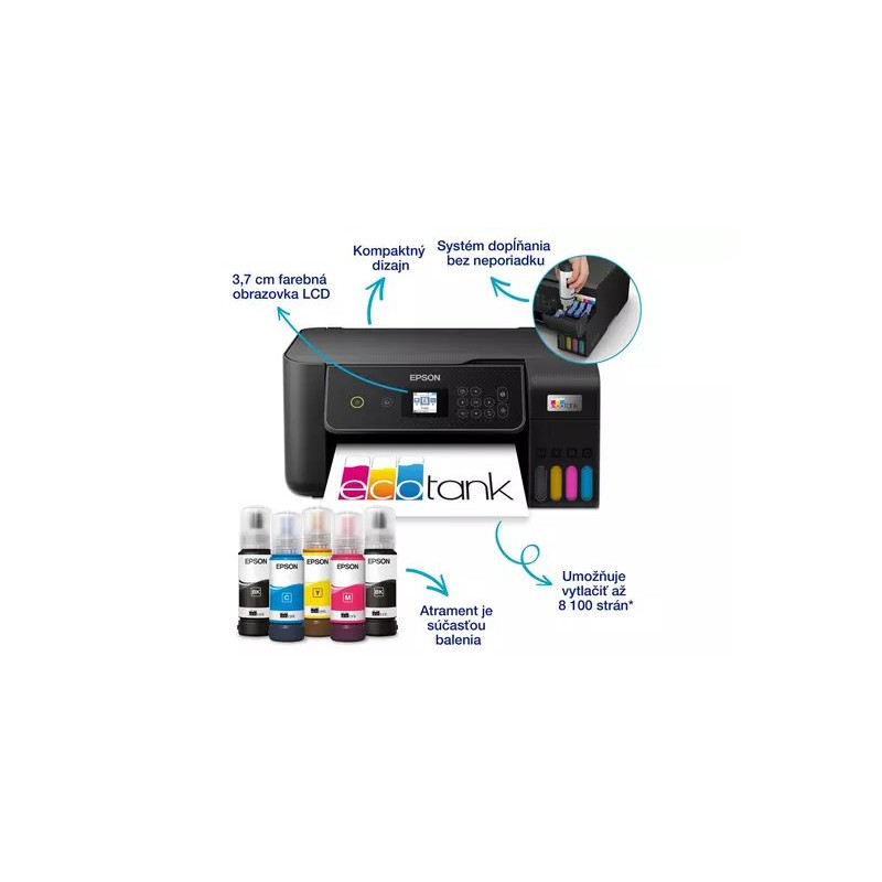 Epson EcoTank L3280 A4 color MFP, USB, WiFi