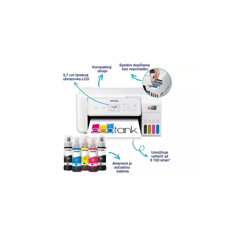 Epson EcoTank L3286 A4 color MFP, USB, WiFi