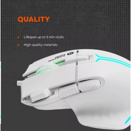 CANYON Herní drátová myš Fortnax GM-636, optická, RGB, až 20 000 DPI, 9tl. programovatelných, černá