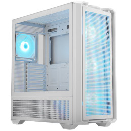 COUGAR PC skříň MX600 White Full Tower Mesh Front Panel 3 x 140mm + 1 x 120mm Fans TG Left Panel