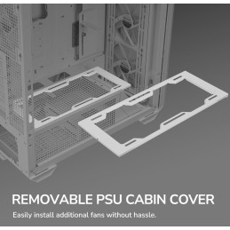 COUGAR PC skříň MX600 White Full Tower Mesh Front Panel 3 x 140mm + 1 x 120mm Fans TG Left Panel