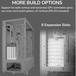 COUGAR PC skříň MX600 White Full Tower Mesh Front Panel 3 x 140mm + 1 x 120mm Fans TG Left Panel