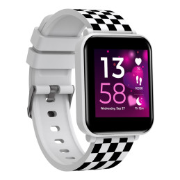 CANYON smart hodinky Joyce KW-43 WHITE, 1,54" IPS, 512MB paměť, IP67, 25 sport.režimů, 3 hry, MUSIC