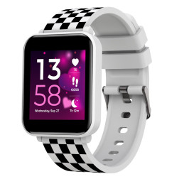 CANYON smart hodinky Joyce KW-43 WHITE, 1,54" IPS, 512MB paměť, IP67, 25 sport.režimů, 3 hry, MUSIC