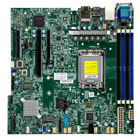 SUPERMICRO MB LGA1700 4xDDR5 8xSATA 2xM.2 .PCIe1x1x 8/16 2xLAN IPMI