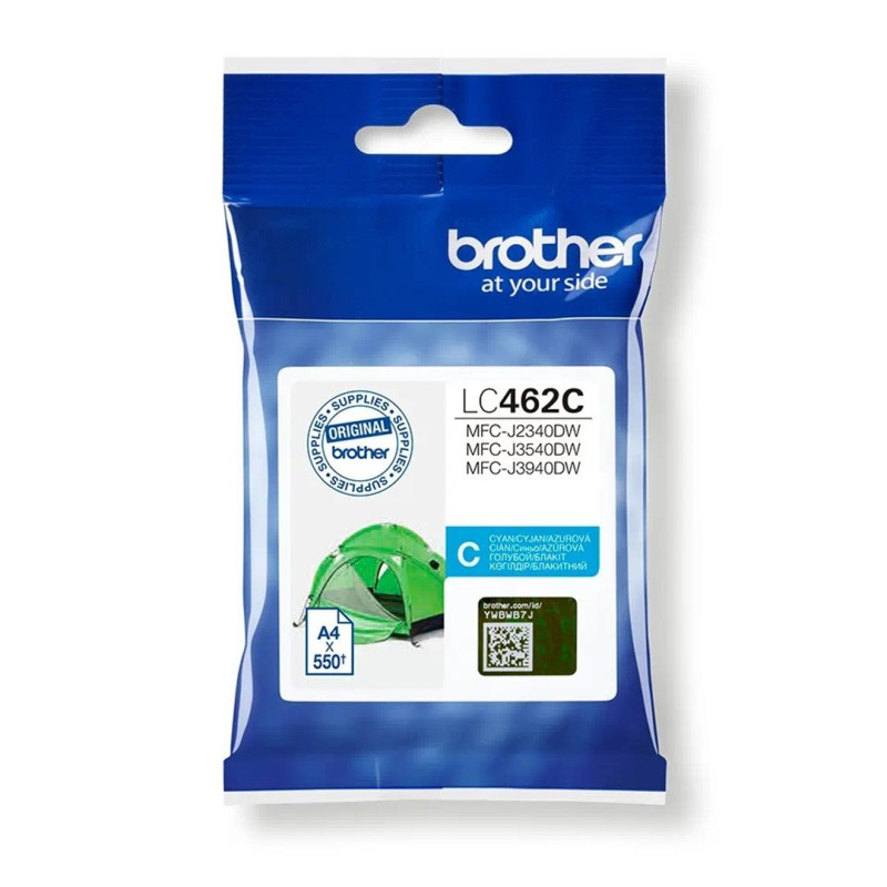 Brother LC-462C (inkoust, cyan, 550 str.)