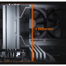 COUGAR chlazení FORZA 50 essential CPU Air Cooling 50x135x155mm HDB