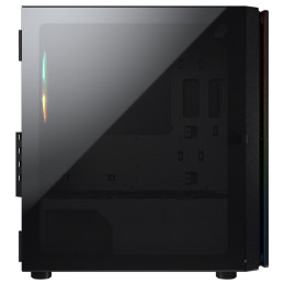 COUGAR PC skříň Purity RGB Black Mini Tower TG Front Panel ARGB strip / 1 x ARGB Fan / 3mm TG Left Panel