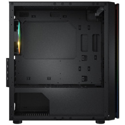 COUGAR PC skříň Purity RGB Black Mini Tower TG Front Panel ARGB strip / 1 x ARGB Fan / 3mm TG Left Panel