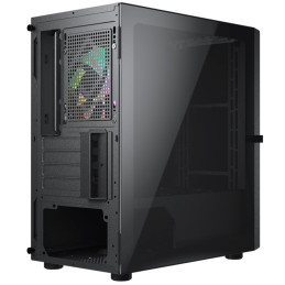 COUGAR PC skříň Purity RGB Black Mini Tower TG Front Panel ARGB strip / 1 x ARGB Fan / 3mm TG Left Panel