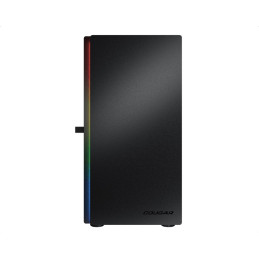 COUGAR PC skříň Purity RGB Black Mini Tower TG Front Panel ARGB strip / 1 x ARGB Fan / 3mm TG Left Panel