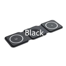 1stCOOL Qi bezdrôtová prenosná nabíjačka 3v1, MagSafe, čierna, USB-C
