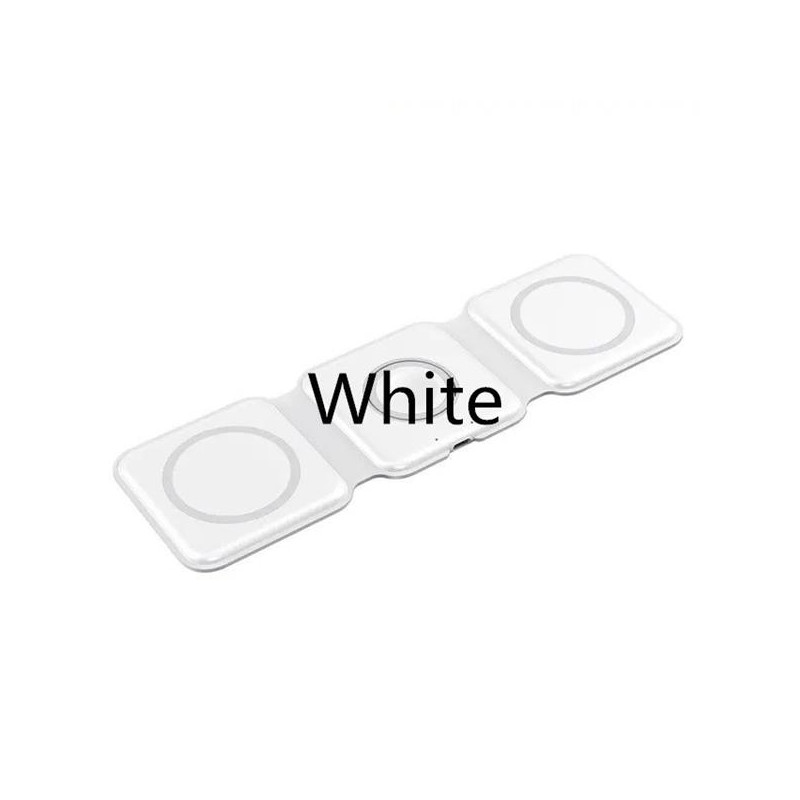 1stCOOL Qi bezdrôtová prenosná nabíjačka 3v1, MagSafe, biela, USB-C