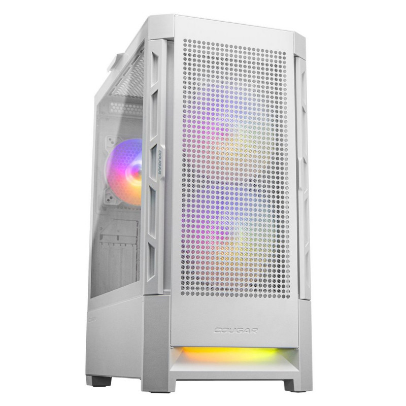 COUGAR PC skříň DUOFACE White Mid Tower Airflow Front Panel TG Left Panel 2 x ARGB 140mm & 1x 120mm Fans
