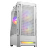 COUGAR PC skříň DUOFACE White Mid Tower Airflow Front Panel TG Left Panel 2 x ARGB 140mm & 1x 120mm Fans