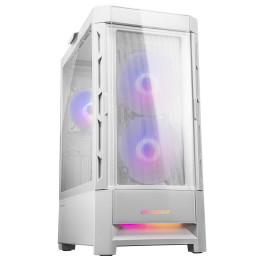 COUGAR PC skříň DUOFACE White Mid Tower Airflow Front Panel TG Left Panel 2 x ARGB 140mm & 1x 120mm Fans