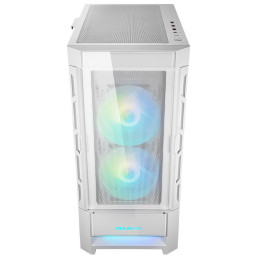 COUGAR PC skříň DUOFACE White Mid Tower Airflow Front Panel TG Left Panel 2 x ARGB 140mm & 1x 120mm Fans